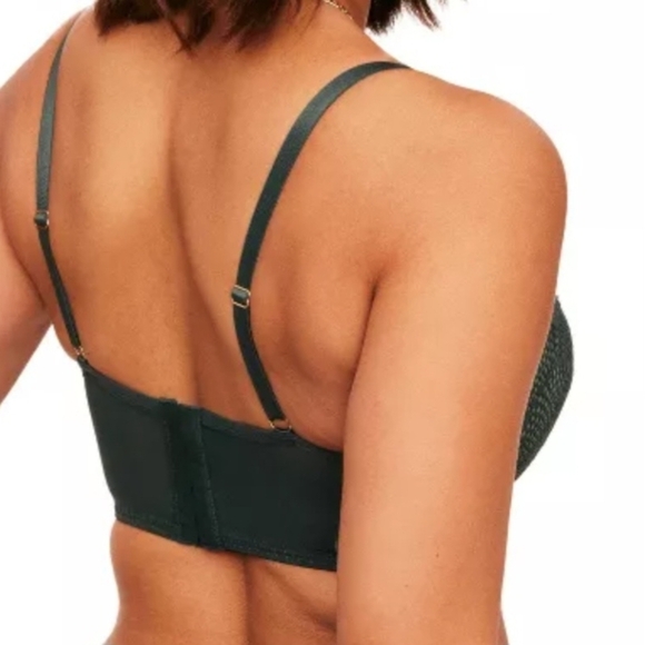 Lace Underwire Bra in Dark Green - Picture 3 of 4